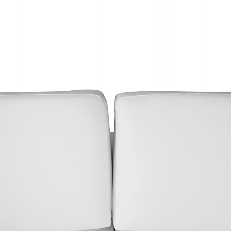 ΚΑΝΑΠΕΣ 3ΘΕΣΙΟΣ KENZIE HM3121.32 ΜΕ ΛΕΥΚΟ PU 190x81x81 εκ.