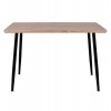 ΤΡΑΠΕΖΙ ΤΡΑΠΕΖΑΡΙΑΣ PALOMA HM8334.01, 120X70Χ76,5 SONΟMA, ΜΑΥΡΑ ΠΟΔΙΑ