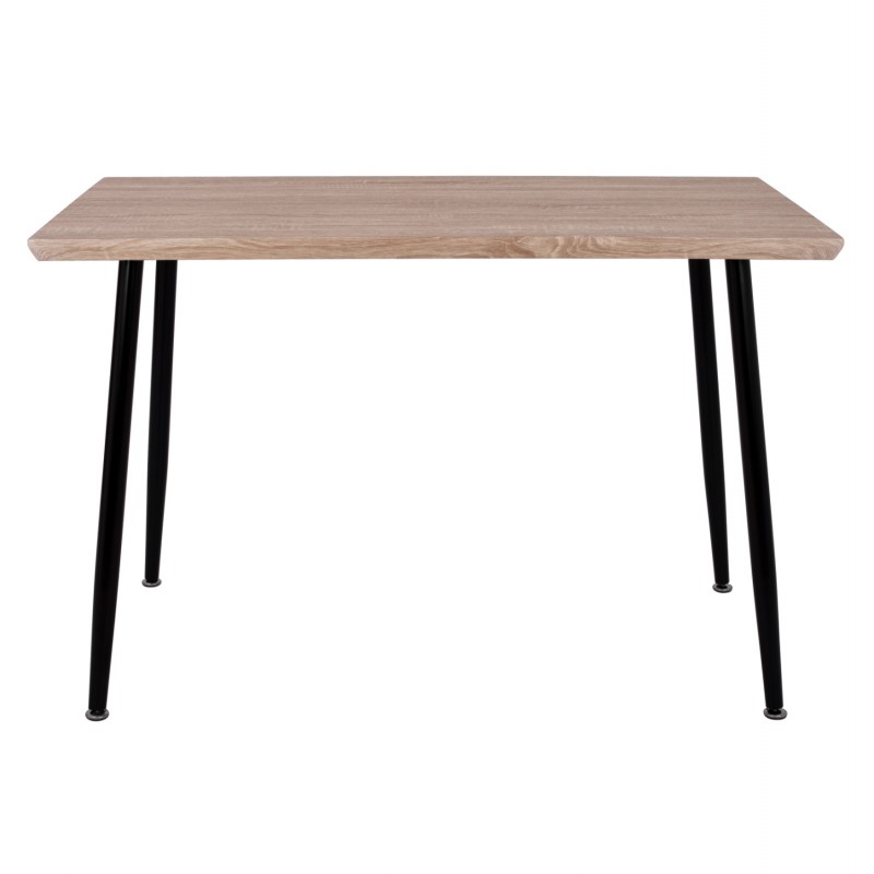 ΤΡΑΠΕΖΙ ΤΡΑΠΕΖΑΡΙΑΣ PALOMA HM8334.01, 120X70Χ76,5 SONΟMA, ΜΑΥΡΑ ΠΟΔΙΑ