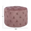 ΣΚΑΜΠΟ KASSIE  ΣΑΠΙΟ ΜΗΛΟ ΒΕΛΟΥΔΟ ΤΥΠΟΥ CHESTERFIELD HM8406.02 Φ60x43Υ εκ.