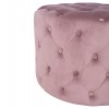 ΣΚΑΜΠΟ KASSIE  ΣΑΠΙΟ ΜΗΛΟ ΒΕΛΟΥΔΟ ΤΥΠΟΥ CHESTERFIELD HM8406.02 Φ60x43Υ εκ.