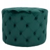 ΣΚΑΜΠΟ KASSIE ΚΥΠΑΡΙΣΣΙ ΒΕΛΟΥΔΟ ΤΥΠΟΥ CHESTERFIELD HM8406.03 Φ60x43Υ εκ.