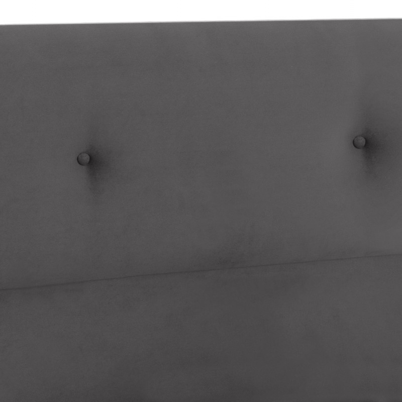 ΚΡΕΒΑΤΙ HM648.10 DOLORES, ΓΚΡΙ ΒΕΛΟΥΔΟ, 120x200 εκ