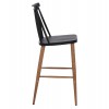 ΣΚΑΜΠΟ ΜΠΑΡ VANESSA ΜΑΥΡΟ ΜΕΣΑΙΟΥ ΥΨΟΥΣ HM9300.02  43x45x97Υεκ.