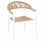 ΠΟΛΥΘΡΟΝΑ ΑΛΟΥΜΙΝΙΟΥ GRET HM5854.01 ΛΕΥΚΗ PE RATTAN ΜΠΕΖ 56x55,5x78Υεκ.