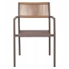 ΠΟΛΥΘΡΟΝΑ ΑΛΟΥΜΙΝΙΟΥ ΕΠΑΓΓΕΛΜΑΤΙΚΗ ΣΑΜΠΑΝΙΖΕ MIREN ME RATTAN ΠΛΑΤΗ HM5893.03 55,5x58,5x83 εκ.