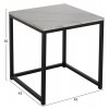 ΖΙΓΚΟΝ GRELAY 2 ΤΕΜ MDF ΟΨΗ ΜΑΡΜΑΡΟΥ & ΜΕΤΑΛΛΟ HM8762.12 45Χ45Χ50εκ. & 37Χ37Χ43 εκ.
