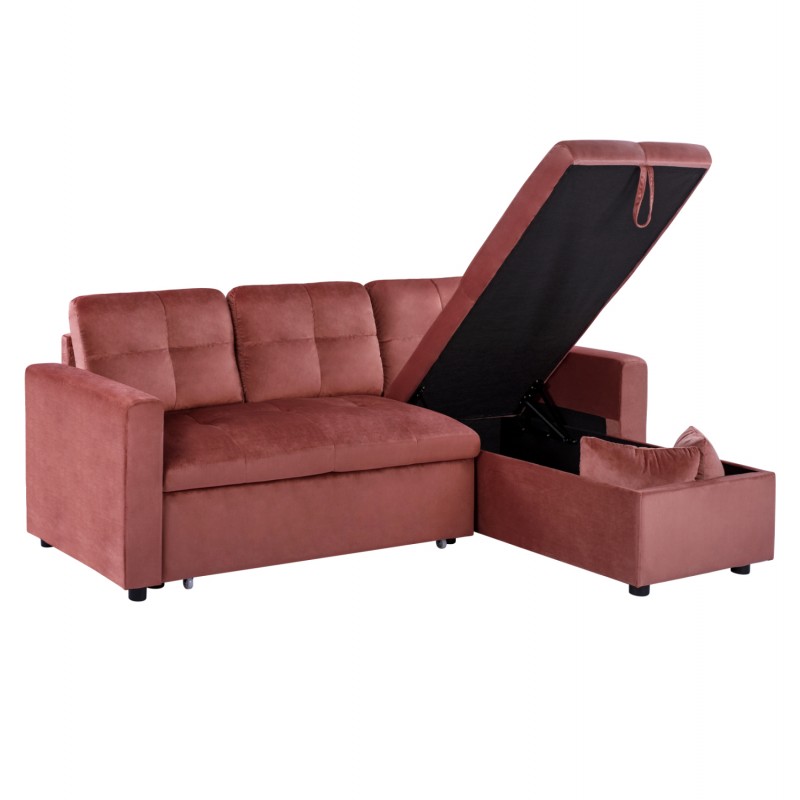 ΚΑΝΑΠΕΣ ΓΩΝΙΑ ΚΡΕΒΑΤΙ WAYNE 224x147x85Υεκ. HM3028.12 ΒΕΛΟΥΔΟ ΣΑΠΙΟ ΜΗΛΟ
