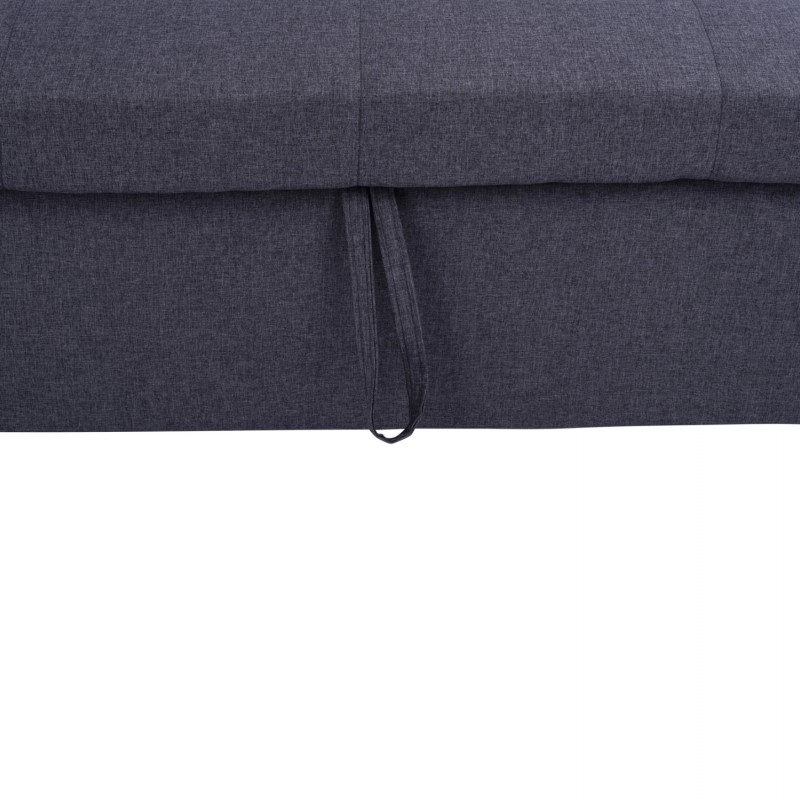 ΚΑΝΑΠΕΣ ΓΩΝΙΑ ΚΡΕΒΑΤΙ WAYNE 224x147x85Υεκ. HM3028.11 ΓΚΡΙ ΥΦΑΣΜΑ