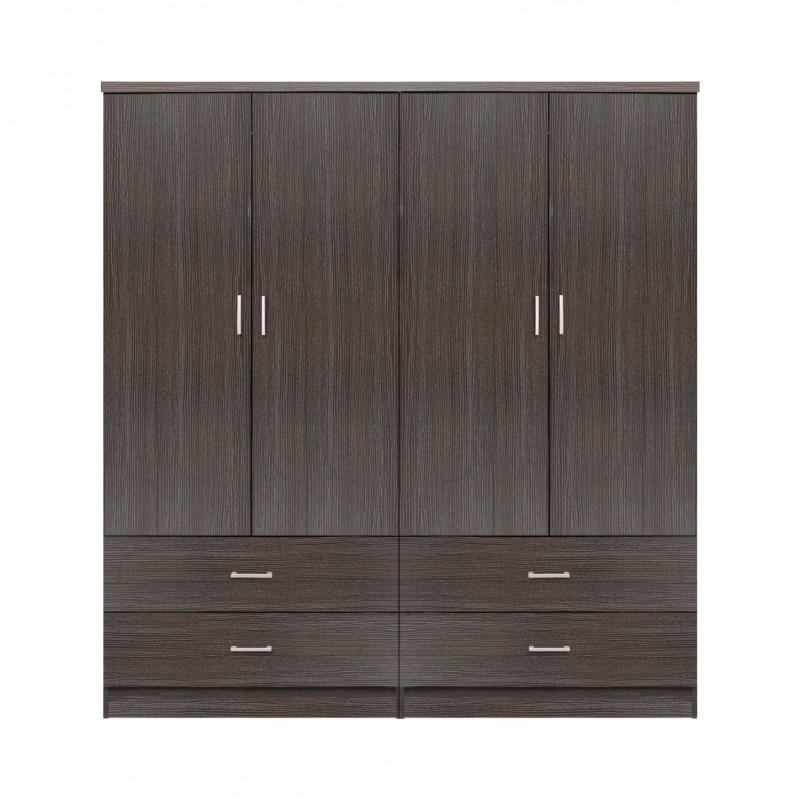 ΣΕΤ 2 ΤΜΧ ΝΤΟΥΛΑΠΑ 4ΦΥΛΛΗ ΜΕ 4 ΣΥΡΤΑΡΙΑ ZEBRANO 160X42X181 HM11349.01