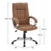 ΚΑΡΕΚΛΑ ΓΡΑΦΕΙΟΥ CHANDER HM1092.09 ΣΕ CAMEL ΑΠΟΧΡΩΣΗ 63x66x116 εκ.