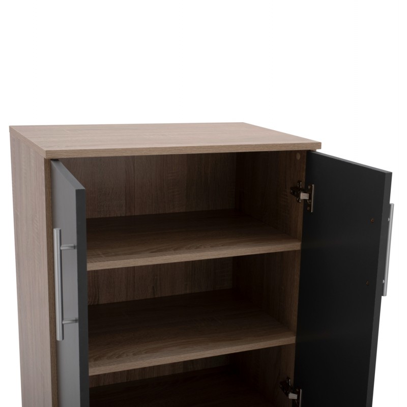 ΠΑΠΟΥΤΣΟΘΗΚΗ ΝΤΟΥΛΑΠΙ ΞΥΛΙΝΗ EMERIE HM2206.04 SONAMA-ΓΚΡΙ 60X40,5X80 εκ.