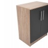 ΠΑΠΟΥΤΣΟΘΗΚΗ ΝΤΟΥΛΑΠΙ ΞΥΛΙΝΗ EMERIE HM2206.04 SONAMA-ΓΚΡΙ 60X40,5X80 εκ.