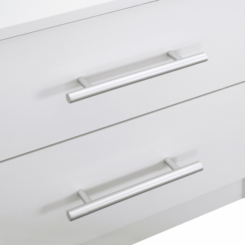 ΚΟΜΟΔΙΝΟ ΜΕΛΑΜΙΝΗΣ CHELSEA HM2220.05 ΛΕΥΚΟ 48x40,5x41,5 εκ.