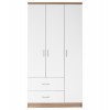 ΝΤΟΥΛΑΠΑ 3ΦΥΛΛΗ ME 2 ΣΥΡΤΑΡΙΑ CAESAR HM340.06 SONAMA - ΛΕΥΚO 89x42,5x181 εκ.