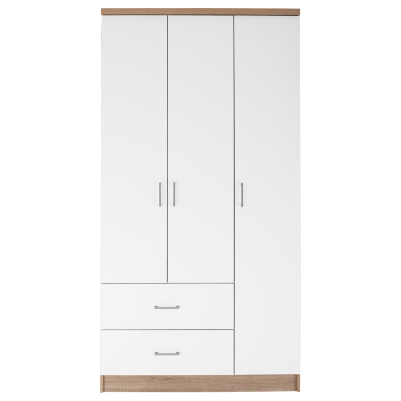ΝΤΟΥΛΑΠΑ 3ΦΥΛΛΗ ME 2 ΣΥΡΤΑΡΙΑ CAESAR HM340.06 SONAMA - ΛΕΥΚO 89x42,5x181 εκ.
