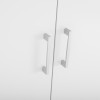 ΝΤΟΥΛΑΠΑ 3ΦΥΛΛΗ ME 2 ΣΥΡΤΑΡΙΑ CAESAR HM340.06 SONAMA - ΛΕΥΚO 89x42,5x181 εκ.