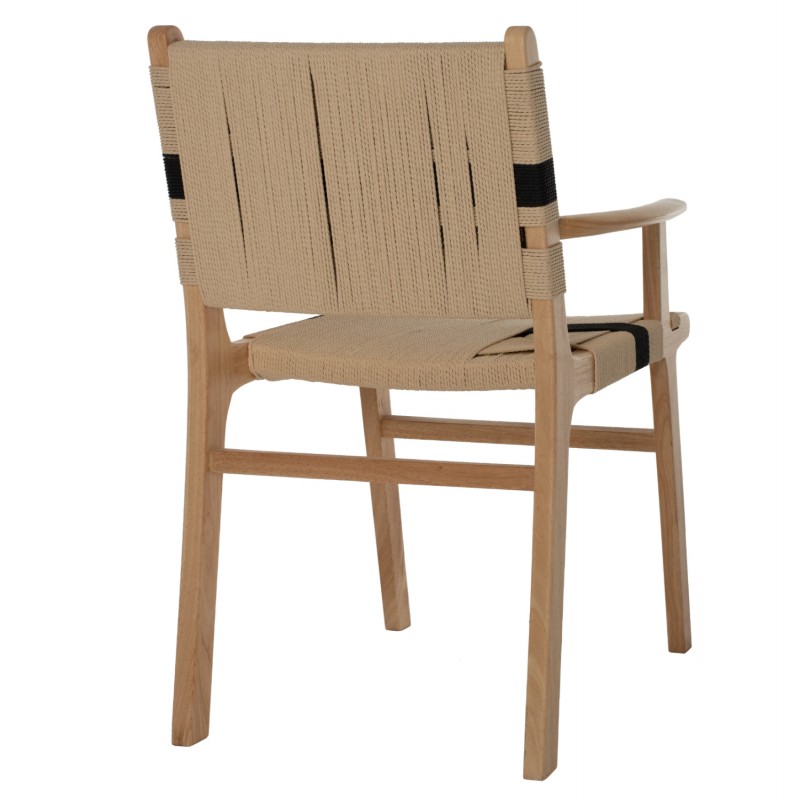 ΠΟΛΥΘΡΟΝΑ BAND RUBBERWOOD ΚΑΙ ΣΧΟΙΝΙ 62,5x60x88Yεκ.HM9324.01