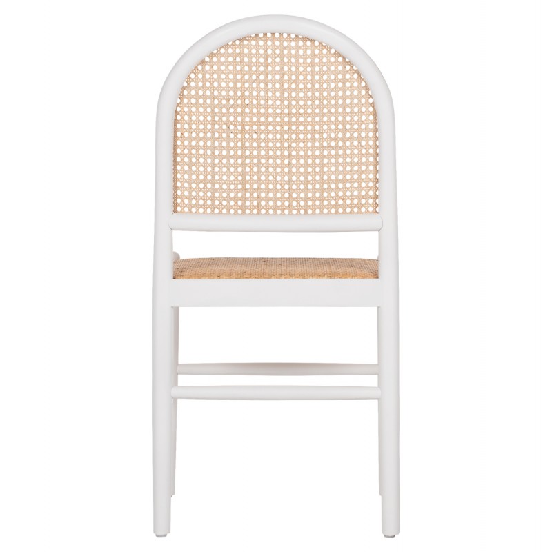 ΚΑΡΕΚΛΑ ΑΠΟ ΟΞΙΑ ΣΕ ΛΕΥΚΟ-RATTAN ΜΠΕΖ HM9407.03 43x50x87Yεκ.