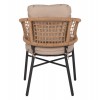 ΠΟΛΥΘΡΟΝΑ ΑΛΟΥΜΙΝΙΟΥ DARK GREY ΕΠΑΓΓΕΛΜ. RATTAN ΜΑΞΙΛΑΡΙ ΜΠΕΖ HM5863.01 60x56x84 εκ.