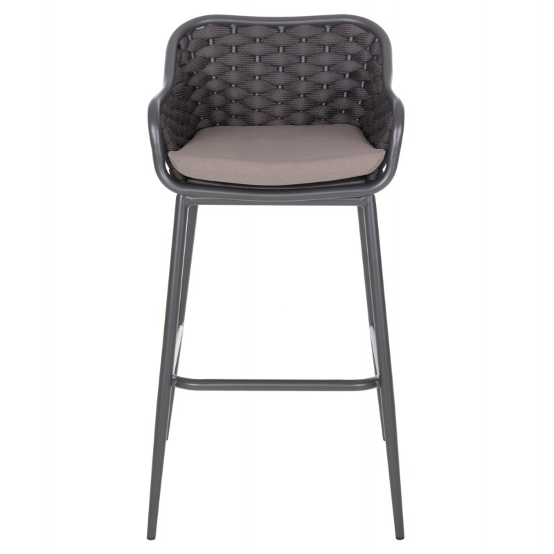 ΣΚΑΜΠΟ ΑΛΟΥΜΙΝΙΟΥ ΣΚΕΛΕΤΟΣ ΑΝΘΡΑΚΙ-ΣΧΟΙΝΙ ΚΑΦΕ 50x50x103Υεκ.HM5862.01