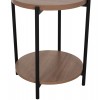 ΒΟΗΘΗΤΙΚΟ ΤΡΑΠΕΖΙ ΣΑΛΟΝΙΟΥ ΜΕΛΑΜΙΝΗΣ HM8754.11 NED ΣΤΡΟΓΓΥΛΟ 2 ΕΠΙΠΕΔΩΝ ΜΕΤΑΛΛΙΚΑ ΠΟΔΙΑ Φ40x52Υεκ.