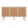 ΜΠΟΥΦΕΣ ΜΕΛΑΜΙΝΗΣ COLM- ΣΥΝΘ. RATTAN ΣΤΙΣ ΠΟΡΤΕΣ HM9220.11 120Χ39Χ70Υεκ.