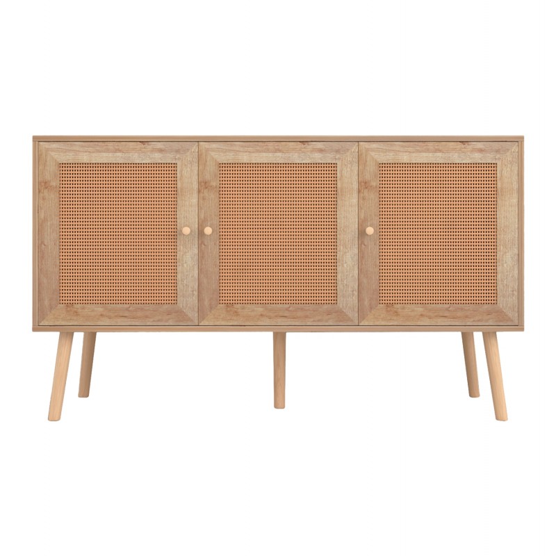 ΜΠΟΥΦΕΣ ΜΕΛΑΜΙΝΗΣ COLM- ΣΥΝΘ. RATTAN ΣΤΙΣ ΠΟΡΤΕΣ HM9220.11 120Χ39Χ70Υεκ.