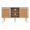 ΕΠΙΠΛΟ TV ΜΕΛΑΜΙΝΗΣ COLM ΜΕ ΠΟΡΤΕΣ RATTAN HM9223.11 ΣΕ ΧΡΩΜΑ ΦΥΣΙΚΟ 120x39x56,5Υεκ.