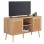 ΕΠΙΠΛΟ TV ΜΕΛΑΜΙΝΗΣ COLM ΜΕ ΠΟΡΤΕΣ RATTAN HM9223.11 ΣΕ ΧΡΩΜΑ ΦΥΣΙΚΟ 120x39x56,5Υεκ.