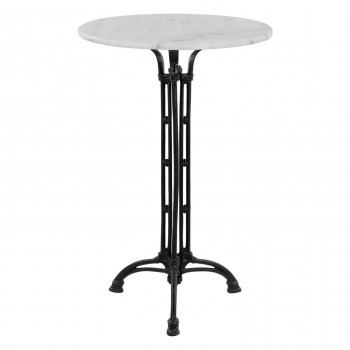 ΤΡΑΠΕΖΙ ΣΤΑΝΤ AR BRIELLE ΜΕ 3ΝΥΧΗ ΒΑΣΗ ΑΠΟ ΜΑΝΤΕΜΙ HM5890 ΜΕ ΜΑΡΜΑΡΟ Φ60x110Υ εκ.