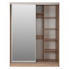 ΝΤΟΥΛΑΠΑ ΔΙΦΥΛΛΗ ΣΥΡΟΜΕΝΗ ΜΕ ΚΑΘΡΕΠΤΗ SONAMA HM2434 160x60x210 εκ.