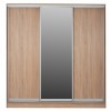 ΝΤΟΥΛΑΠΑ 3ΦΥΛΛΗ ΣΥΡΟΜΕΝΗ ΜΕ ΚΑΘΡΕΠΤΗ SONAMA OAK HM2435  200X60X210Υεκ