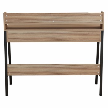 ΓΡΑΦΕΙΟ OLIVIER HM2129.02 ΜΕΛΑΜΙΝΗ ΣΕ ΚΑΡΥΔΙ-ΜΑΥΡΟ-ΜΑΥΡΟΣ ΜΕΤΑΛΛΙΚΟΣ ΣΚΕΛΕΤΟΣ 104x48x89Υεκ