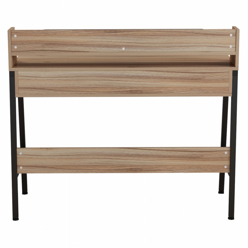 ΓΡΑΦΕΙΟ OLIVIER HM2129.02 ΜΕΛΑΜΙΝΗ ΣΕ ΚΑΡΥΔΙ-ΜΑΥΡΟ-ΜΑΥΡΟΣ ΜΕΤΑΛΛΙΚΟΣ ΣΚΕΛΕΤΟΣ 104x48x89Υεκ