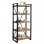 ΒΙΒΛΙΟΘΗΚΗ TURNER ΜΕΤΑΛΛΟ ΚΑΙ ΜΑΣΙΦ ΞΥΛΟ MANGO HM8188.11 80x45x186Υ εκ.