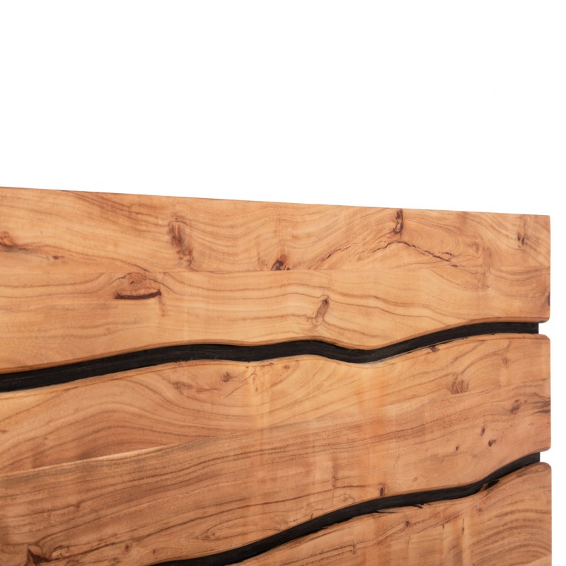 ΚΡΕΒΑΤΙ ALICIA ΑΠΟ ΜΕΤΑΛΛΟ ΚΑΙ ΜΑΣΙΦ ΞΥΛΟ ΑΚΑΚΙΑΣ 217x180,5x94Yεκ.(ΣΤΡΩΜΑ 160Χ200)HM8359.11