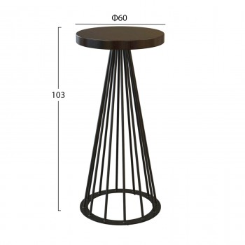 ΒΑΣΗ ΜΕΤΑΛΛΙΚΗ Η/Β ΜΑΥΡΗ ΚΩΝΟΣ TS933 Φ60x103 εκ.