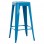 ΣΚΑΜΠΟ BAR ΜΕΤΑΛΛΙΚΟ MELITA ΣΕ ΜΠΛΕ HM8642.08 43x43x78 εκ.