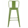 ΣΚΑΜΠΟ ΜΕΣΑΙΟΥ ΥΨΟΥΣ ΜΕΤΑΛΛΙΚΟ MELITA ΣΕ LIGHT OLIVE GREEN HM8574.13 42x42x98 εκ.
