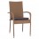 ΠΟΛΥΘΡΟΝΑ ΜΕΤΑΛΛΙΚΗ ANISHA HM5685.02 ΜΕ ΜΑΞΙΛΑΡΙ WICKER ΚΑΦΕ-ΜΟΚΑ ΣΤΟΙΒ/ΜΕΝΗ 56x60x94 εκ.