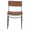 ΚΑΡΕΚΛΑ ΑΠΟ ΜΑΣΙΦ ΞΥΛΟ ΑΚΑΚΙΑΣ KAI ΜΕΤΑΛΛΟ ΦΥΣΙΚΟ 46x51x84Υεκ.HM8180.11
