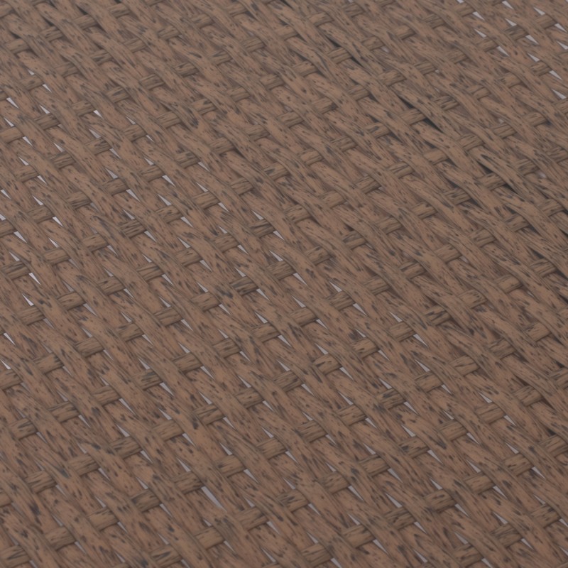 ΤΡΑΠΕΖΙ ΜΕΤΑΛΛΙΚΟ MINSK RATTAN ΜΠΕΖ ΚΑΦΕ HM5507.02 150x90x75 εκ.