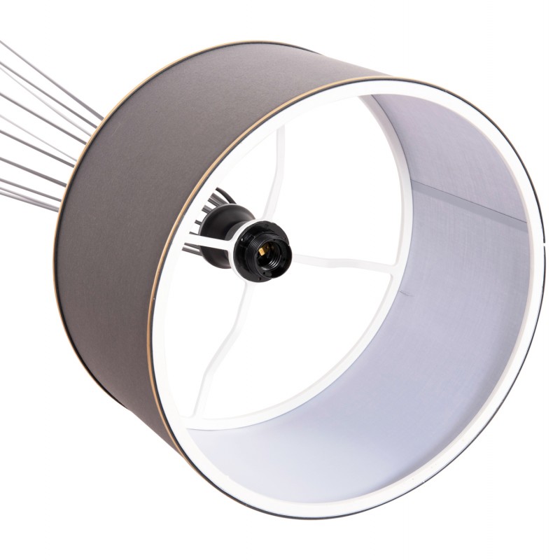 ΦΩΤΙΣΤΙΚΟ ΔΑΠΕΔΟΥ ΜΕΤΑΛΛΙΚΟ ΓΚΡΙ HM7581.01 Φ38x144 εκ.