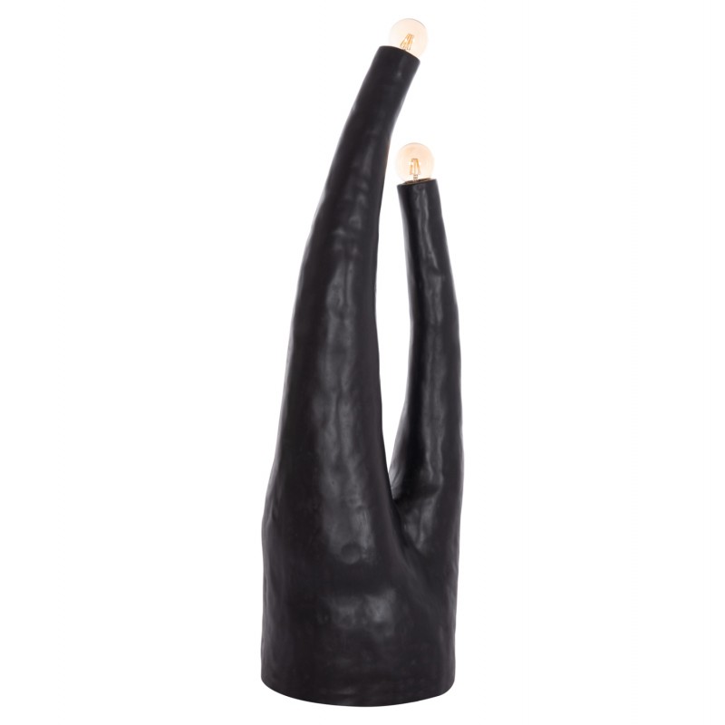 ΔΙΑΚΟΣΜΗΤΙΚΟ ΦΩΤΙΣΤΙΚΟ ΔΑΠΕΔΟΥ TUSKEN HM4702.01 FIBER CEMENT-ΜΑΥΡΟ 50x43x145Υεκ.