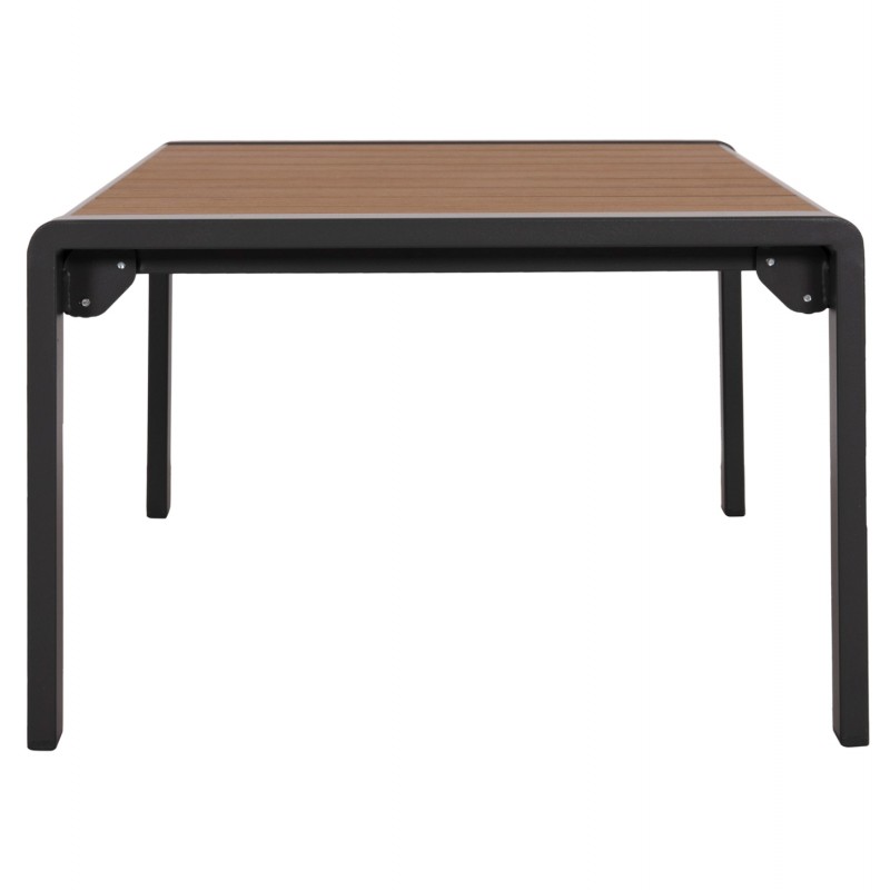 ΤΡΑΠΕΖΑΚΙ ΞΑΠΛΩΣΤΡΑΣ BENTRY HM6276.03 ΑΛΟΥΜΙΝΙΟ ΣΚΟΥΡΟ ΓΚΡΙ--POLYWOOD 100x56x35Υεκ.