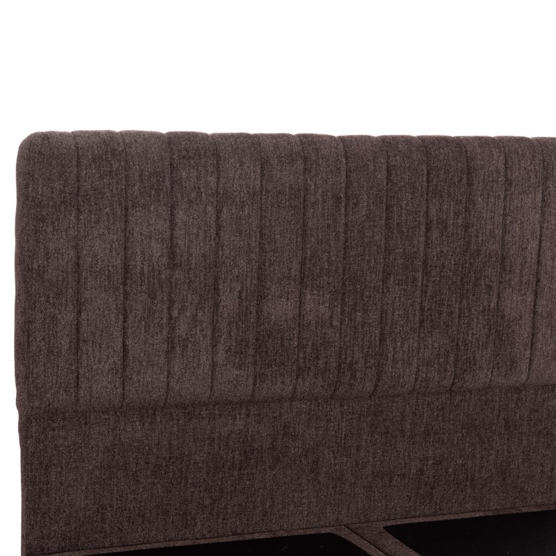 ΚΡEΒΑΤΙ ΔΙΠΛΟ HILDA HM717.02 ΥΦΑΣΜΑ ΜΠΟΥΚΛΕ ΚΑΦΕ--ΓΙΑ ΣΤΡΩΜΑ 160x200εκ.