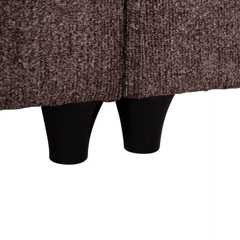 ΚΡEΒΑΤΙ ΔΙΠΛΟ HILDA HM717.02 ΥΦΑΣΜΑ ΜΠΟΥΚΛΕ ΚΑΦΕ--ΓΙΑ ΣΤΡΩΜΑ 160x200εκ.