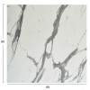 ΕΠΙΦΑΝΕΙΑ ΤΡΑΠΕΖΙΟΥ ΤΕΤΡΑΓΩΝΗ HPL HM5839.31 WHITE MARBLE 80x80εκ