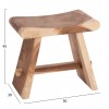 ΒΟΗΘΗΤΙΚΟ ΣΚΑΜΠΟ SADEL HM18294 ΞΥΛΟ SUAR--ΦΥΣΙΚΟ 50x30x45Υεκ.